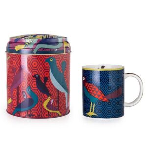 Tin Box With MUG Birds of Paradise
