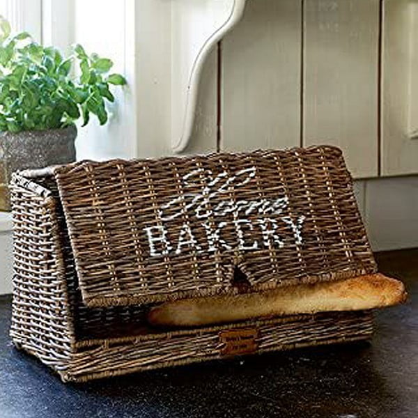 Rustic rattan home bakery bread box | Wonderbayt