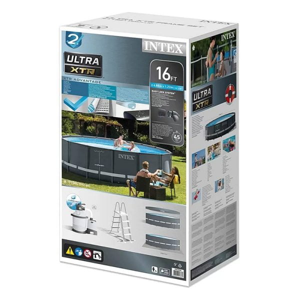 Intex - Ultra XTR Frame Pool 488 x 122 cm Steel Frame Complete Set - Image 5