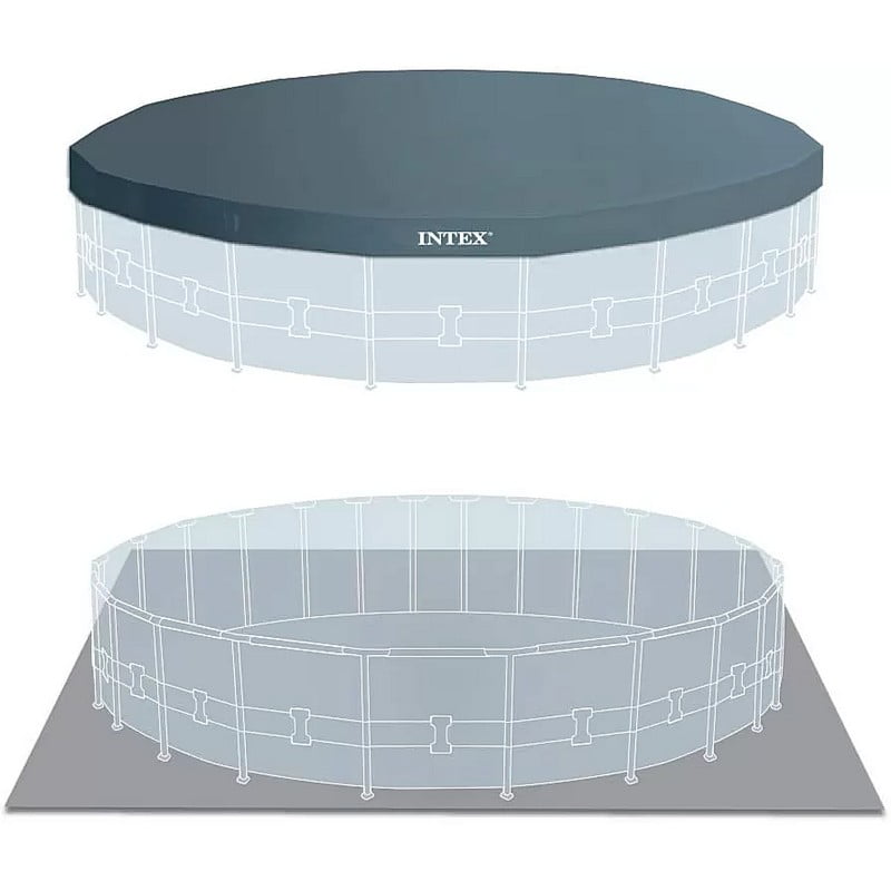 Intex 549 Rund Intex - Prism Frame Round Detachable Pool Set, 549 x 122 cm | Wonderbayt
