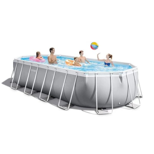Intex - Prism Oval Frame Pool Set, 610 x 305 x 122 cm - Image 6