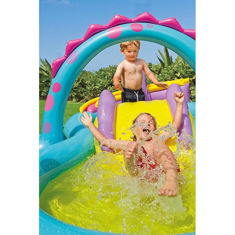 Intex Dinoland Slide Pool Play Center Wonderbayt