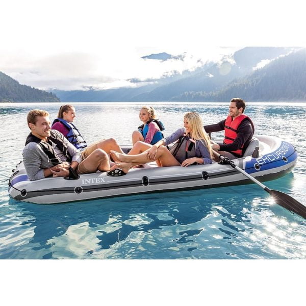 Intex - Excursion 5 Inflatable Boat Set - 600Kg Capacity