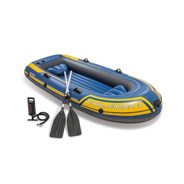 Intex - Challenger 3 Inflatable Boat Set - 320Kg Capacity - Image 2