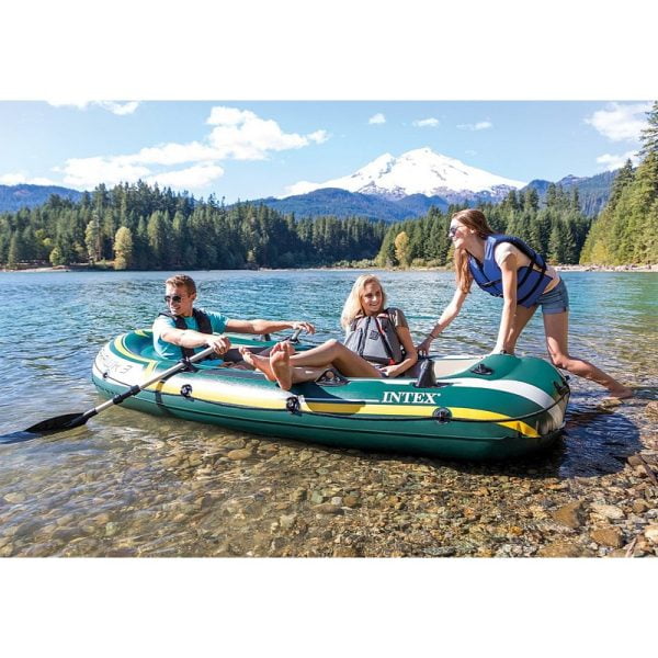 Intex - Seahawk 3 Inflatable Boat Set - 360Kg Capacity - Image 2
