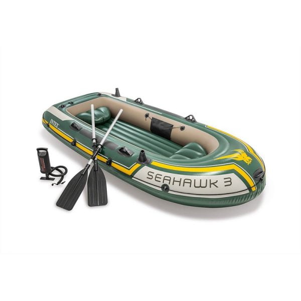Intex - Seahawk 3 Inflatable Boat Set - 360Kg Capacity - Image 4