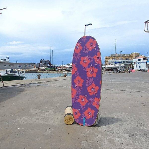 Balance Board - Intermediate - Orange Flowers