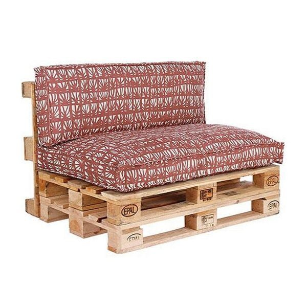 Pallet cushion terra 2 pieces