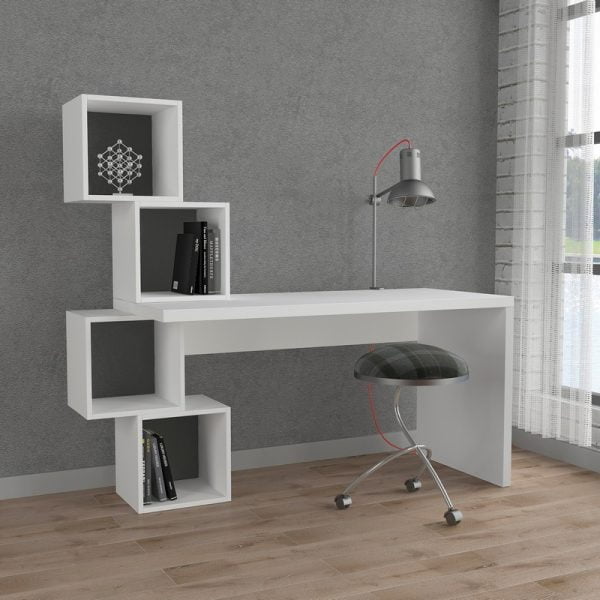 Balance Working Table - White & Anthracite