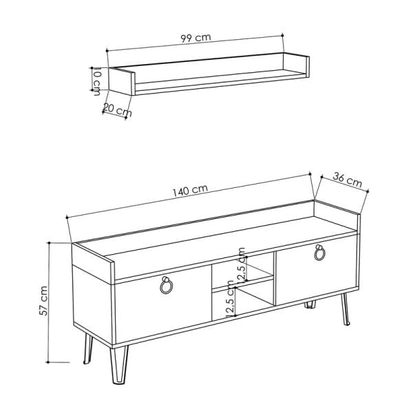 Keday Tv Stand - Image 4