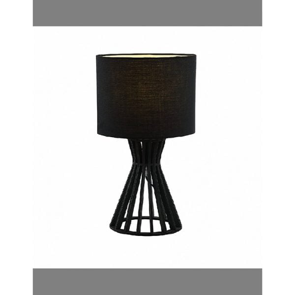 Table Lamp with Metallic Stripes Base