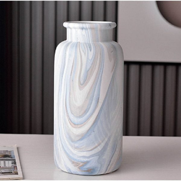 Marble Vase Blue Fusion