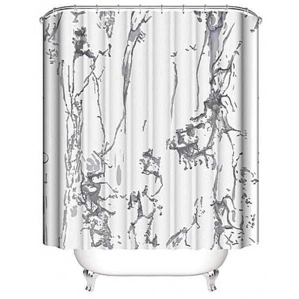 Shower Curtain Set Marble 2 With Rugs - Image 2