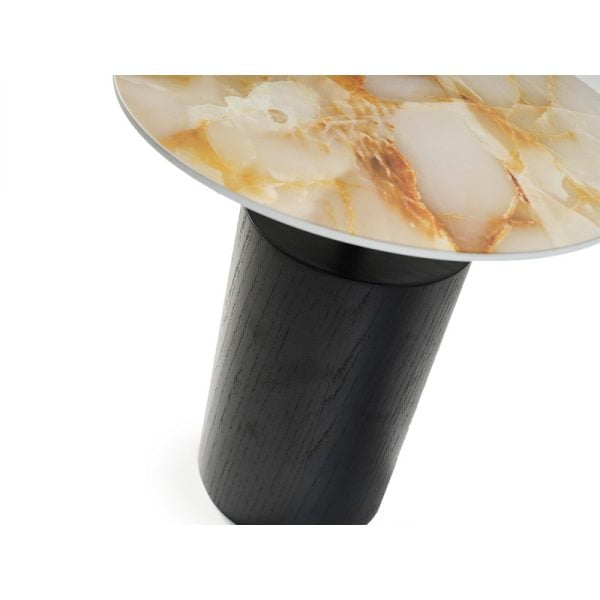 Set of 3 side tables with marble design Top - Image 3