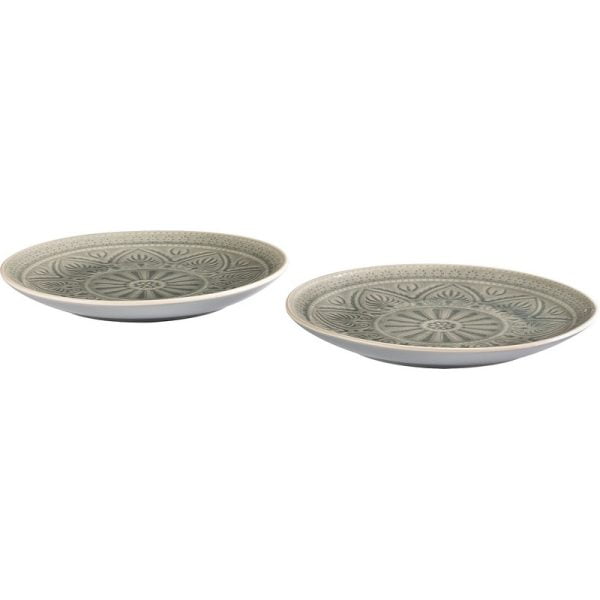 Vox Large Plate Set of 2, Feri Grey