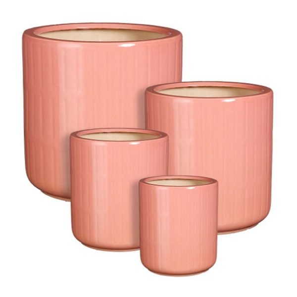 Lars pot round pink