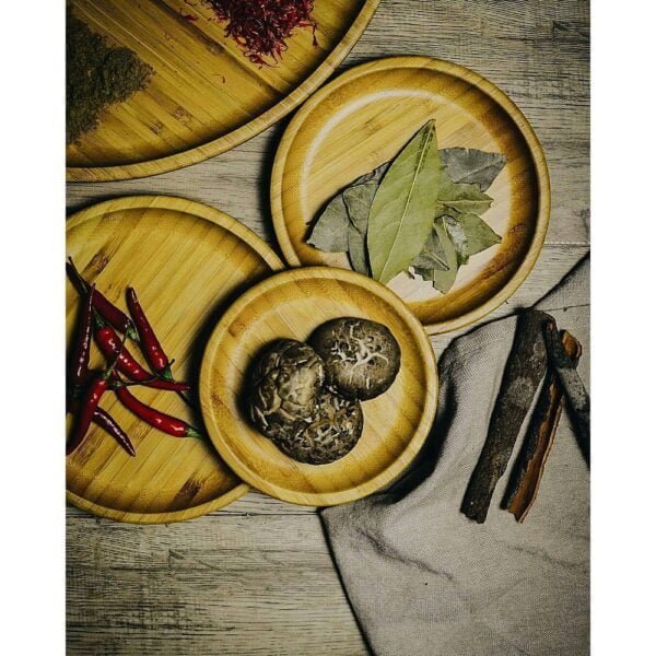 Bamboo Plate for Appetizers, Barbecue, Steak - Image 5