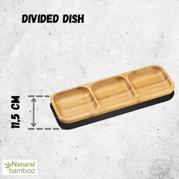 Bamboo Divided Dish - Image 3
