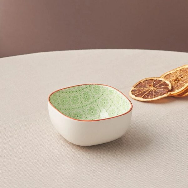 Floral Square Snack Bowl 10cm