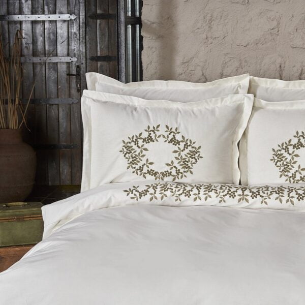 Casandra Cotton Double Embroidered Duvet Cover Set - Image 5