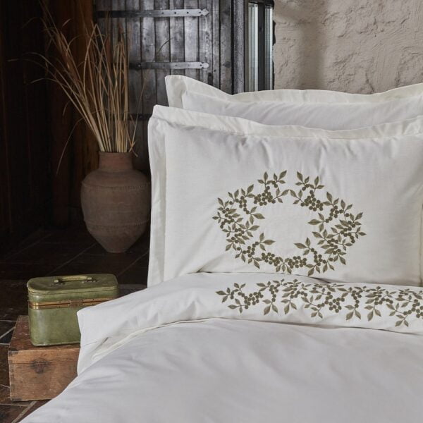 Casandra Cotton Double Embroidered Duvet Cover Set - Image 8