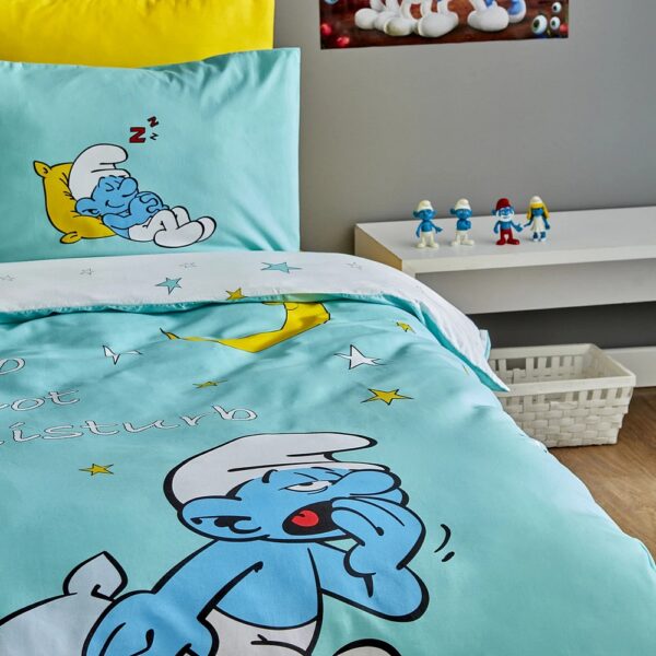 Smurfs Sleepy Smurf Single Duvet Cover Set - Image 2