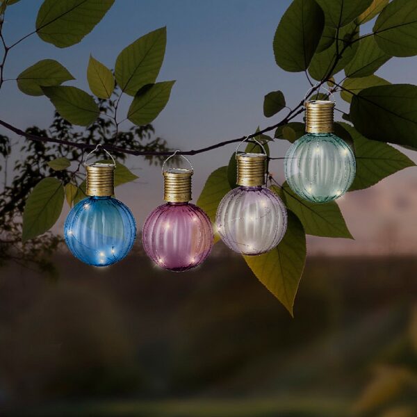 Solar bulb plastic warm white. 4 colors. Sold Separately - Image 2