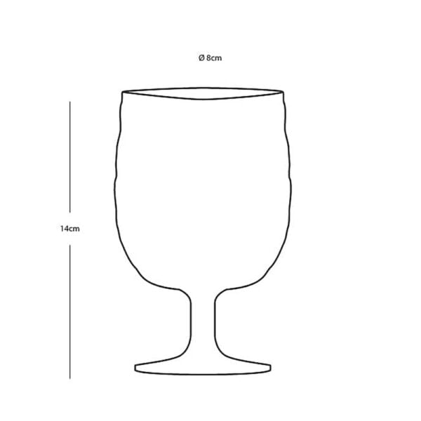 Moon Wine Glass 300ml Set 6pcs - Image 3