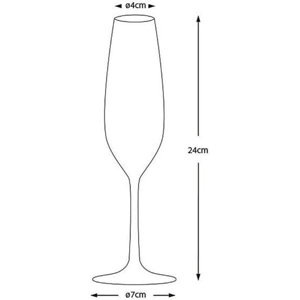 Party Champagne Glass Set 6pcs - Image 2