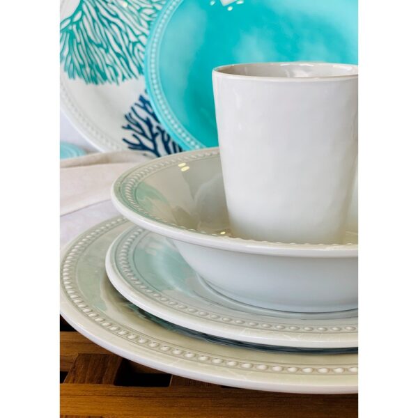 Harmony Melamine Dessert Plate Set 6pcs - Image 2