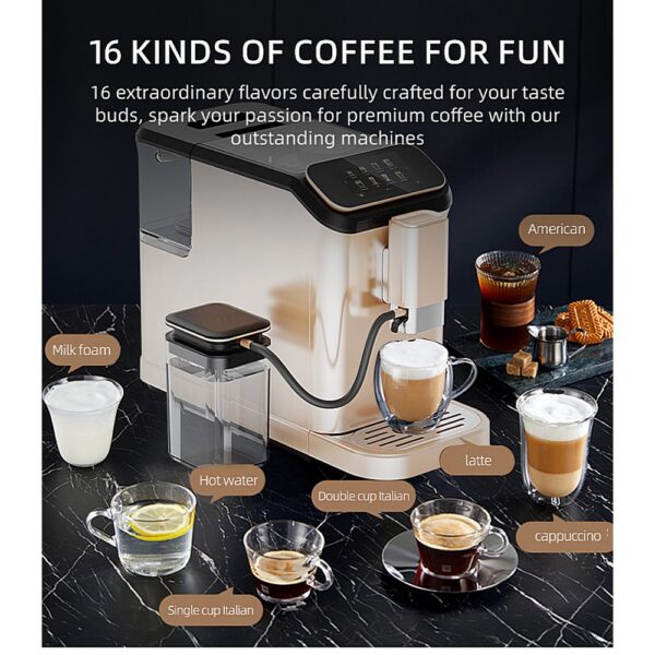 Full Automatic Coffee Machine, 12 Coffee Drinks, Wifi - Image 4