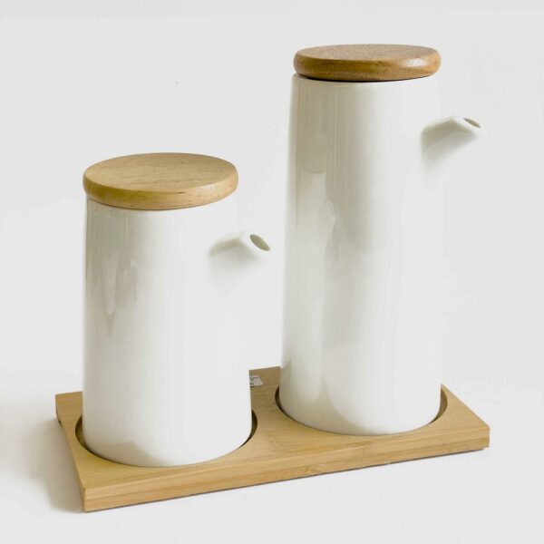 Ceramic oil and vinegar set