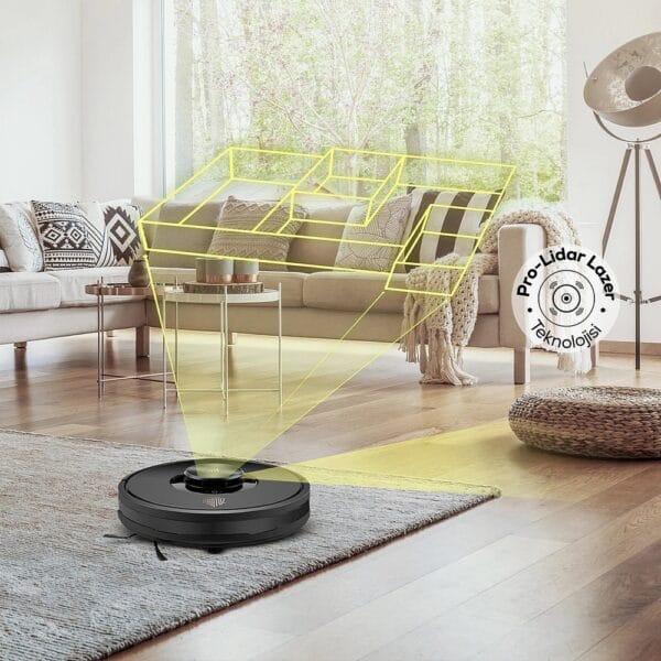 Karaca Vantuz Robot Cleaner Black - Image 3