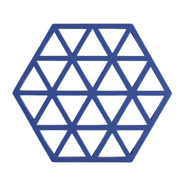 Zone Trivet Triangles Indigo