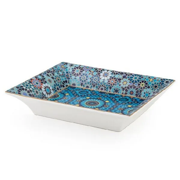 Change Tray Porcelain Moucharabieh Blue - Image 2