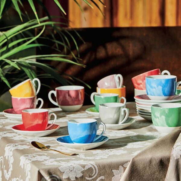 Tognana Set of 6 Coffee Cups Sfera Colorplay - Image 2