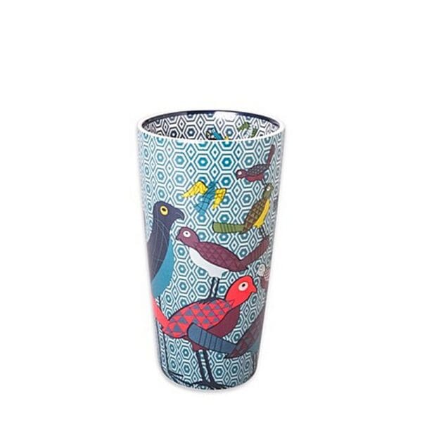 Porcelain Medium vase Birds of Paradise