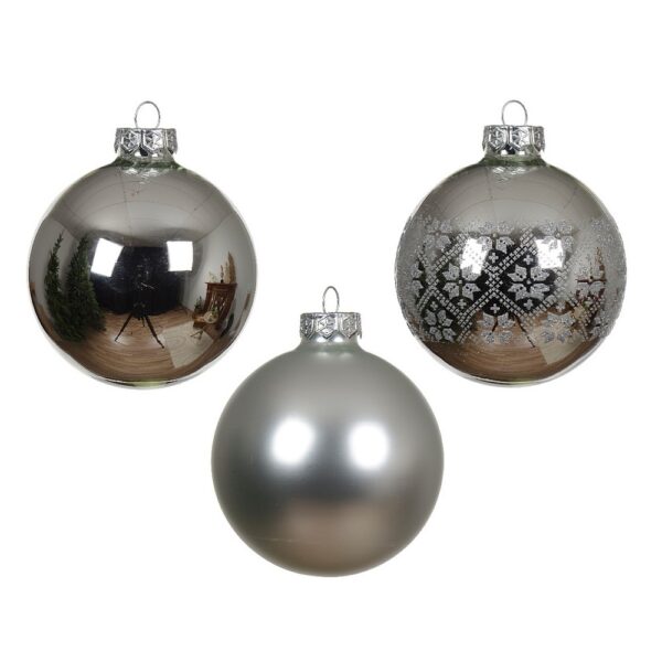 Baubles glass mix 16pcs - Image 2