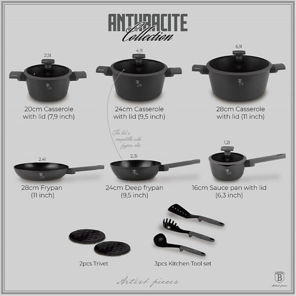 15pcs cookware set Berlinger Haus - Image 2