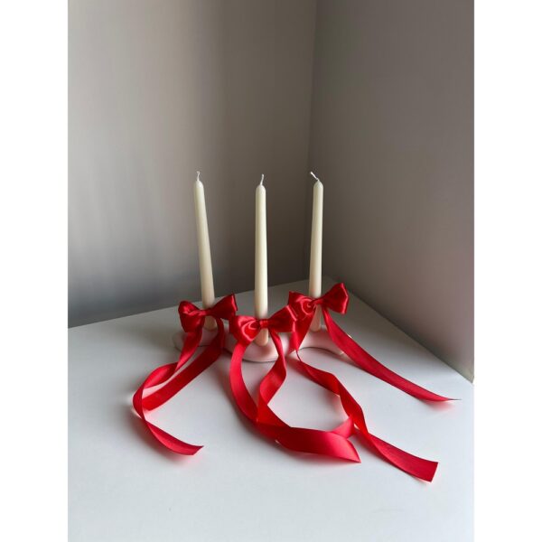 Wave candle holder trio candle