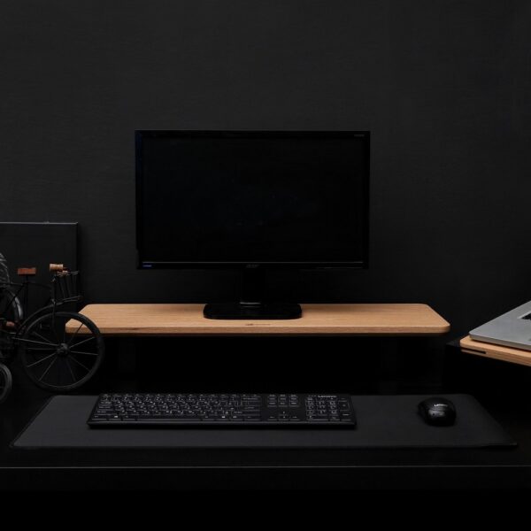 Wooden Oak Desk shelf