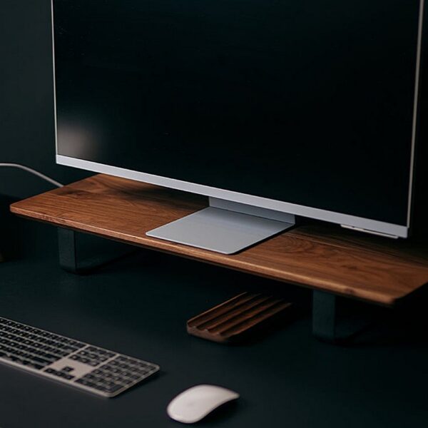 Wooden Walnut Desk shelf