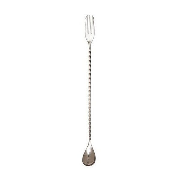 Cocktail Barspoon With Fork Stainless Steel