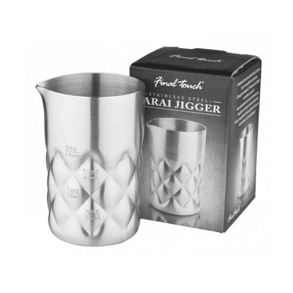 Cocktail Jigger Yarai Stainless Matt 60ml - Image 3