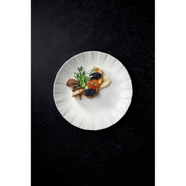 Alchemy Abstract Coupe Plate White 23.5cm - Image 3