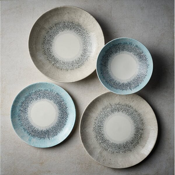 Studio Prints Fusion Aquamarine Coupe Plate - Image 3