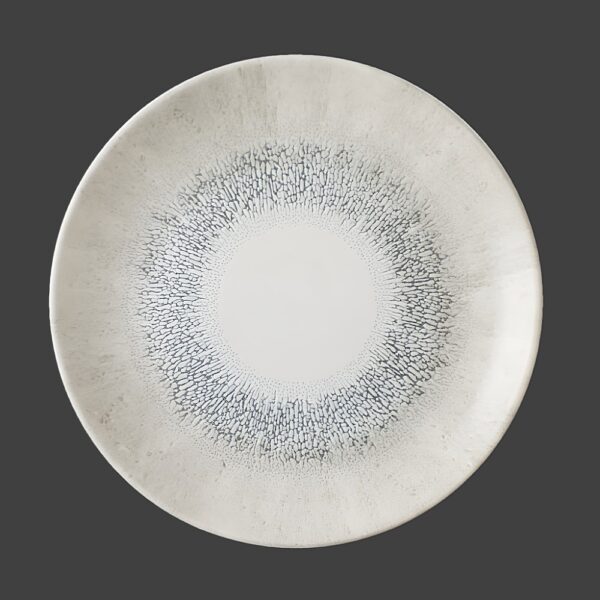 Studio Prints Fusion Agate Grey Coupe Plate 26cm