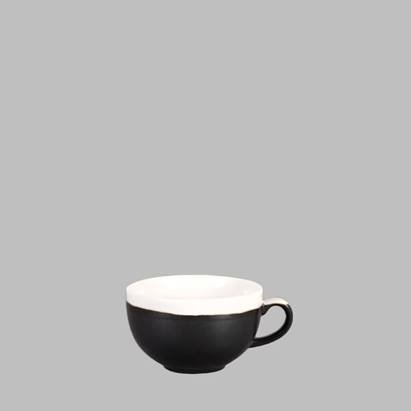 Monochrome Onyx Black Cappuccino Cup 227ml - Image 2