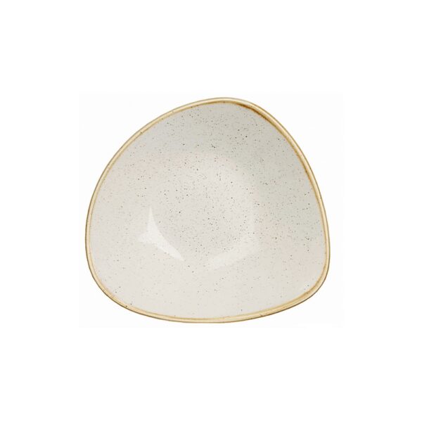 Stonecast Barley White Triangle Bowl - Image 2