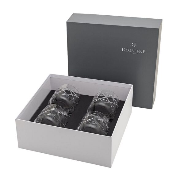 Gift Box of 4 Whisky Tumbler 37cl - Newport Lounge - Image 4